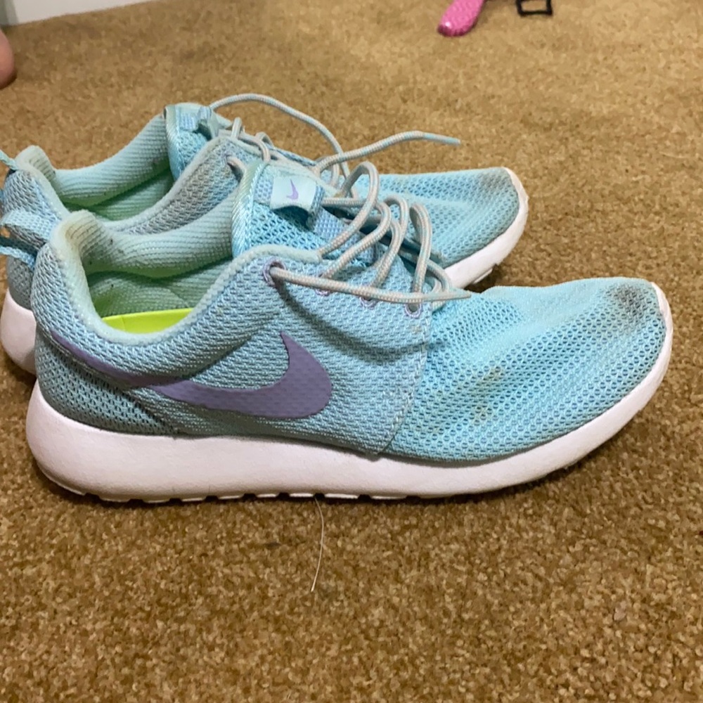 Nike Roshes blue and purple